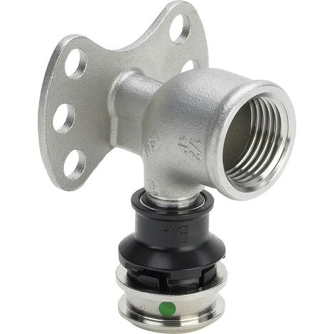 Viega Wandscheibe mit SC Raxinox 4425.5 in 20mm x Rp1/2 Stahl nichtrostend (1/2)