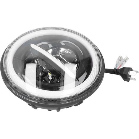 Phare LED da 7 pollici 200W 20000LM Luce Bianca, Proiettore Tondo Impermeabile IP67 per Auto e Moto (1/5)