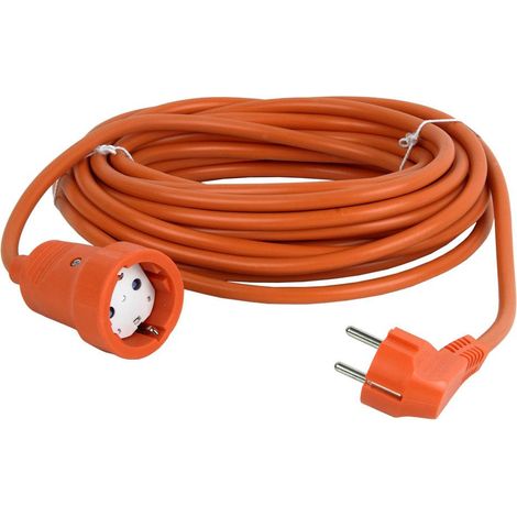 Prolongador Bipolar Con T/T Lateral 16a250v Cable 10m Naranja