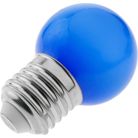 PrimeMatik - Ampoule LED G45 0,5W 230VAC E27 lumière bleue (1/3)