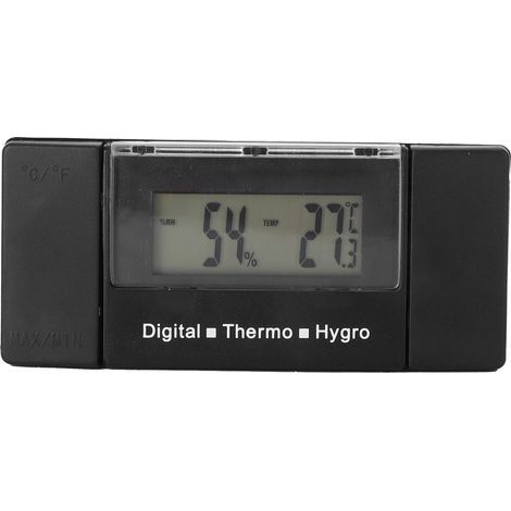 Hygromètre Électronique Numérique pour Cigares - Thermomètre Intérieur Hygromètre Accessoire Humidor (1/5)