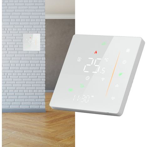 Smarter WLAN-Thermostat mit Graffiti-Muster, programmierbarer Temperaturregler, Temperaturschalter, Mehrpunktsteuerung, 95–240 V (1/5)