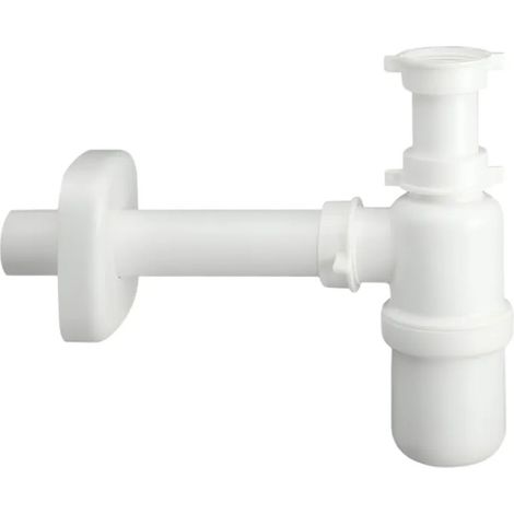 Sifone bianco, per lo scarico del lavandino 40x49