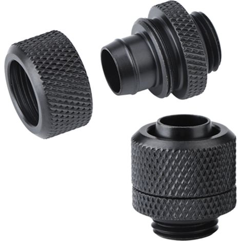 Stück flexible Messing-Gewindefittings G1/4 für PC-Wasserkühlung, schwarz, Schnellmontage