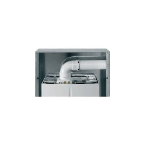 IMMERGAS Kit di scarico orizzontale tiraggio forzato Ø 80 da 0.5 m codice prod: 3.016365 (1/2)