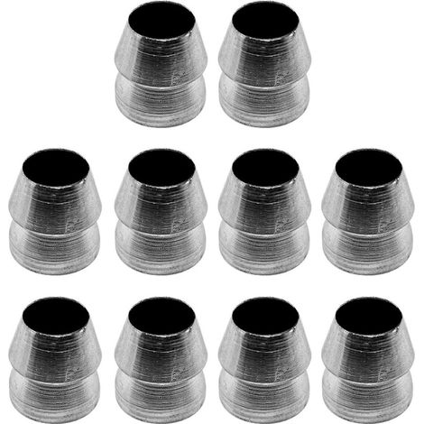 Lot de 10 cales de sécurité rondes en acier pour marteau à fente, cales à poignée conique pour marteau à griffe et traîneau (16 mm) (1/5)