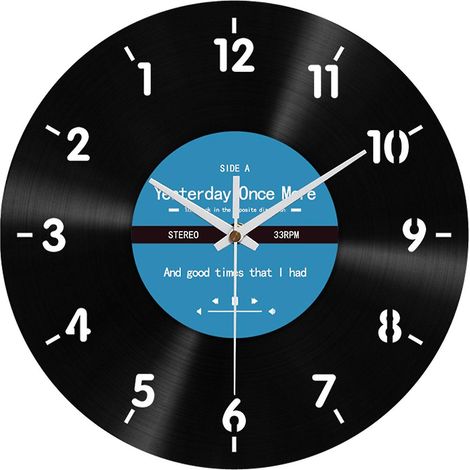 Horloge murale décorative à l'envers, 30 cm, style moderne, rotation antihoraire, idéale pour la décoration murale de chambre. (1/5)