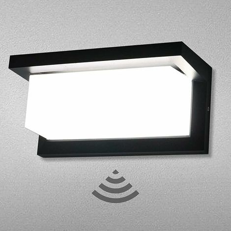 Lampe murale led lampe d'extérieur avec capteur de mouvement Luminaire Ip65 imperméable à l'eau Éclairage décoratif en aluminium moderne pour le couloir du sentier de jardin
