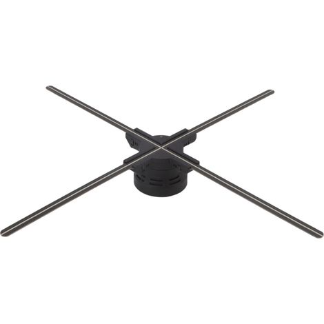Ventilateur holographique 3D LED WiFi 85 cm avec affichage en temps réel, projecteur publicitaire holographique pour magasin, bar et fête