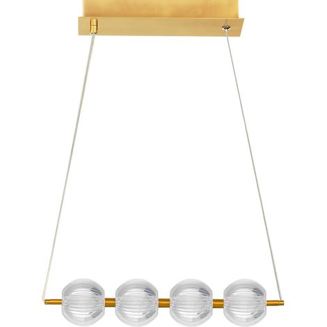 Suspension Brillant or 4 boules acrylique LED CCT 20W (1/5)