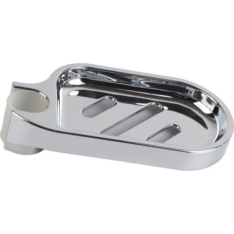 Porte-savon ABS coulissant pour barre de douche réglable - Accessoire de salle de bain pratique (1/5)