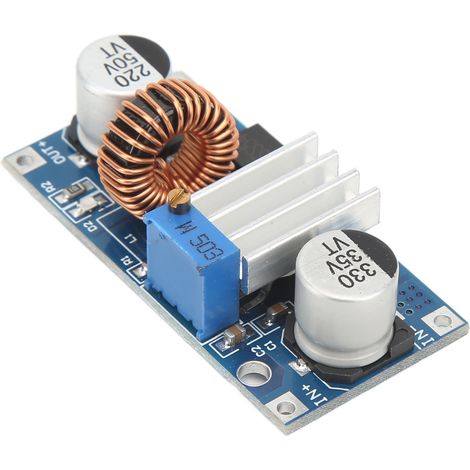 Module étageur DC 4-38V entrée 1.25-30V sortie régulateur tension 5A carte plastique bleue (1/5)