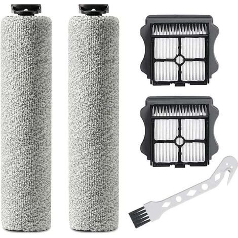 Enowelir replacement brush roll for Tineco iFloor 3/Floor ONE S3 cordless wet and dry vacuum cleaner, 2 brush rolls + 2 filters + 1 cleaning brush--DTEKGAZ