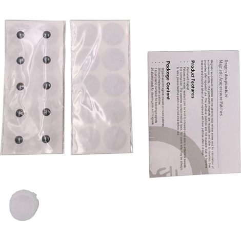 600-Gauss-Magnet-Akupressurpflaster, 30 Magnete, 30 Ersatzklebepunkte, Magnetfeldtherapie-Set (1/3)