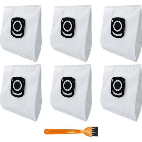 Lot de 6 sacs d'aspirateur Hygiene+ pour Rowenta Compact Power avec ZR200520, ZR200720, ZR200920, Rowenta Silence Force, X-Trem Power, Power XXL, hygiéniques, pas de contact avec la poussière (1/5)