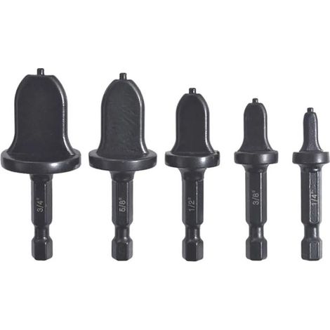 Rohraufweiter – Sechskant-Bördelwerkzeug-Set für Kupferrohre – Für HLK-Installation und -Reparatur – 5 Größen: 1/4, 3/8, 1/2, 5/8, 3/4 Zoll – 5-teilig (1/5)