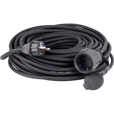 Extension Cable H05RR-F 3G1.5 IP44 Black Outdoor Garden Lawnmower (1/5)