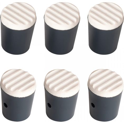 Hailo Fuß-Set Rundfuß 6 Stück für Klapptritt Hailo Klettermax