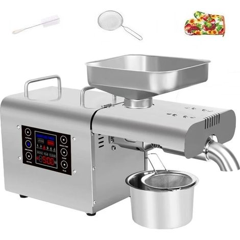 CHIGOODS 1800W Medium Temperaturregelung Automatischer Samen Ölpresse Maschinenpresser