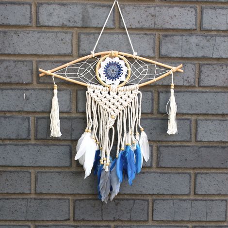 Protection Dream Cather - Sm Macrame Eye Couleurs Assorties- Vendu par 1 (1/4)