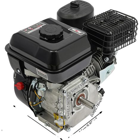 Moteur à essence, 4 temps, puissance de 7,5 ch, noir (1/2)