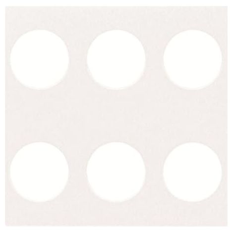 Enjoliveur Zenit Knx Bp 3/6 Blanc 2CLA222160N1101 ABB N2221.6BL