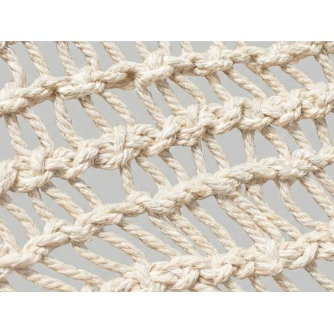 Ombrière macramé en polycoton triangulaire, fait main, 3 m - Jardiline