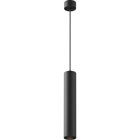 Suspension tube noire aluminium Maytoni Artisan GU10 10W (1/5)