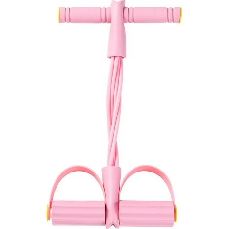 Bandes de résistance fitness 6 tubes avec poulie de cheville et poignées de yoga, corde de traction multifonctionnelle pour l’entraînement du corps entier et le remodelage corporel (1/5)