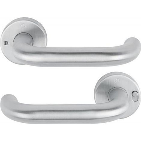 HOPPE Drückergarnitur Paris E138Z/42VR Edelstahl F69rund DIN links D/D (1/4)
