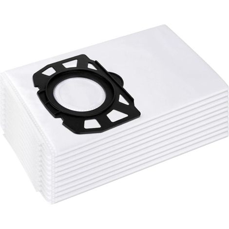 10 sacs d'aspirateur pour kärcher 2.863-006.0 sacs filtrants non-tissé 487 wd4 wd5 wd6 wd5p wd6p premium mv4 mv5 mv6 sacs filtrants pour aspirateur humide et secs en non-tissé (1/5)