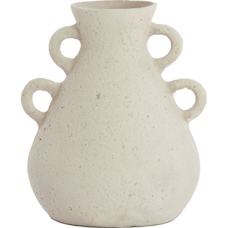 Vaso alto ZEPHAN opaco crema – Ø28,5x35 cm (1/4)