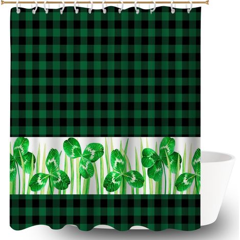 Kit rideau de douche en polyester 180x180 poids aux ourlets rideau étanche pour créer une ambiance spa (1/5)