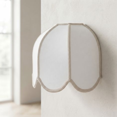Aplique de Pared con Pantalla Blanca y Beige  Serie IRIS (1/5)
