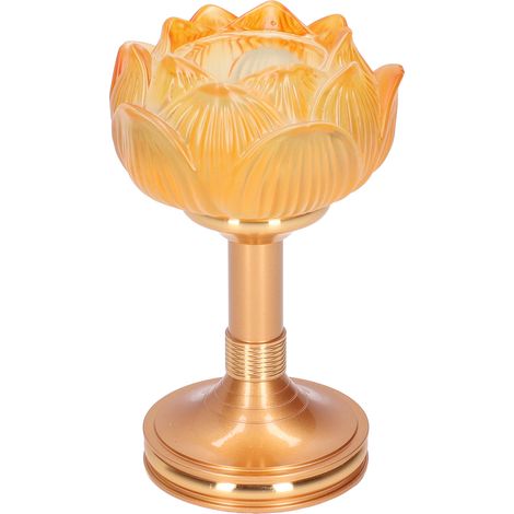 Lampe de lotus bouddhiste – Grande stabilité, design élégant, lampe bouddhiste finement travaillée pour la cuisine et le salon (1/5)