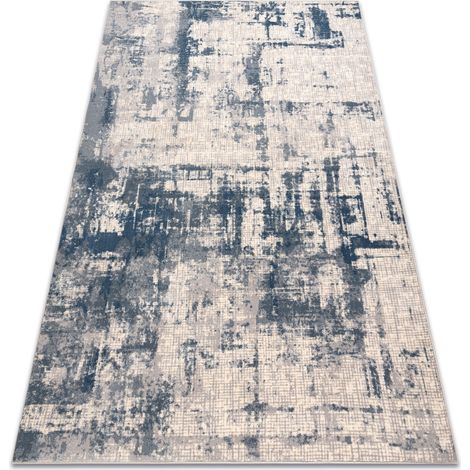 Tappeto in lana NAIN Astrazione, vintage, 7005/51655 beige / blu beige 240x340 cm