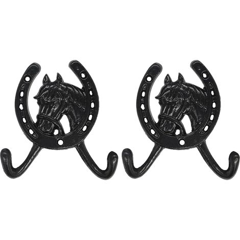murales INOOMP en fonte lot de 2 motif tête de cheval et fer