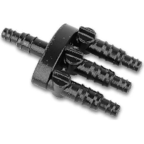 Distributeur de tuyau en T durable pour fontaines et connecteurs de jeux d'eau (3/4 pouce). (1/3)
