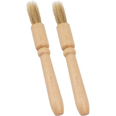 Lot de 2 brosses de nettoyage en bois pour moulin à café, outil de nettoyage pour grains de café (1/5)