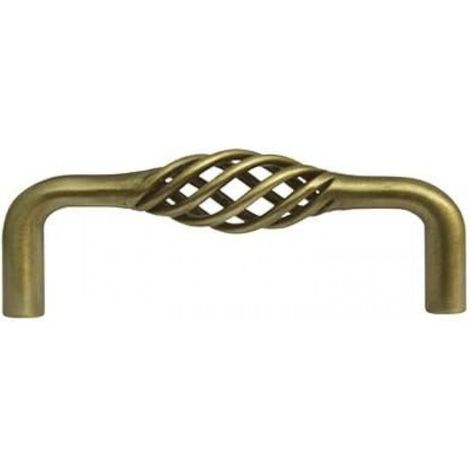Poignée de meuble à poignée tournante cage à oiseaux, centres de 128 mm (bronze) (1/4)