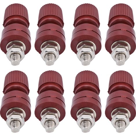 Lot de 10 borniers pour régulateur de tension, bornes de raccordement pour onduleur, vis M6 32 mm, 333 44 mm L 0V-380VRed