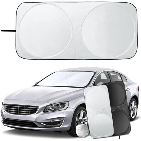 Pare Brise Soleil Voiture Universelle, Pliable Avant Anti UV Convient à la Plupart des Véhicules (150 x 70 cm) (1/5)