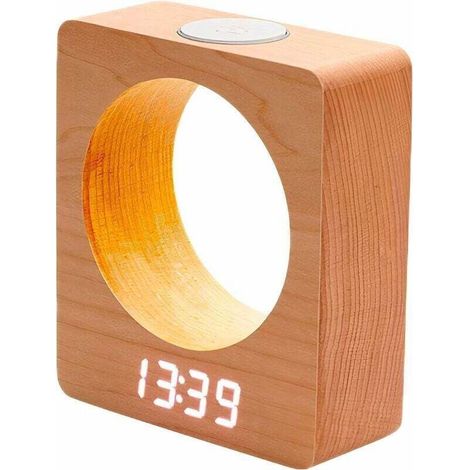 Radiowecker-Nachttischlampe mit einstellbarer Helligkeit – Auch als Kinderwecker nutzbar, sanftes und sicheres Design