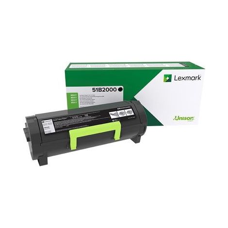 Toner Originale Lexmark 51B2000 Nero per Stampanti MS617dn, MS417dn, MX317dn, MX617de, MS517dn, MX517de � circa 2.500 pagine (1/5)