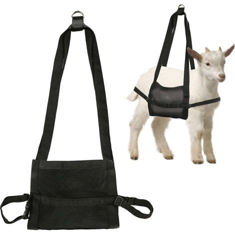 Écharpe de Veau pour Peser Animaux Nouveau-Nés, Écharpe Poids d'agneau avec Sangles et Boucle Réglables Balance Suspendue Nylon pour Bétail pour Coupe des Sabots Bébé Chèvre Toilettage Chien