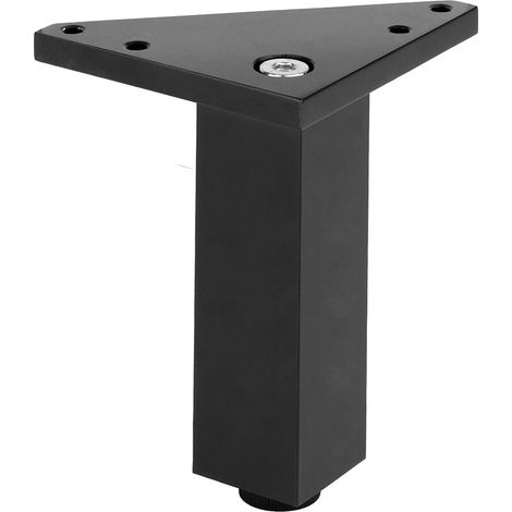 FA002 120 mm verstellbarer Möbelfuß, Mattschwarz SANS MARQUE