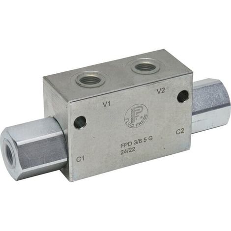 Valvola di blocco pilota FPD 3/8 5 G FLUIDPRESS FPD385G (1/4)