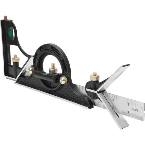 300 mm Multifunktions-Winkelmesser aus Edelstahl, Kombinationswinkel und Winkelmesser (1/5)