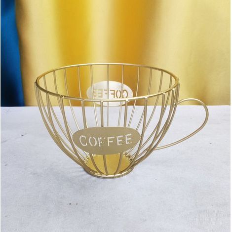 Support de rangement pour capsules de café – Très grande capacité – Pour la maison, le bureau et la cuisine – Doré (1/5)