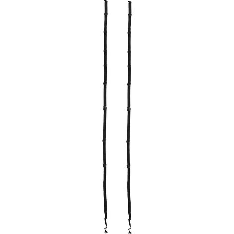 Gancho de Puerta Ajustable sin Taladro, Resistente, Negro, 2 (1/5)